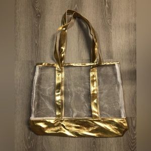 Bench Gold/Transparent Tote Bag